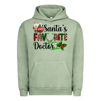 Pigment Oil Green santa's favorite doctor Urban Hoodie - AdoDesignShop