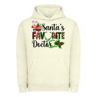 Pigment Pistachio santa's favorite doctor Urban Hoodie - AdoDesignShop