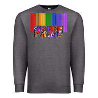 Charcoal Heather barcode pride Premium Sweatshirt - texasbilliewilder