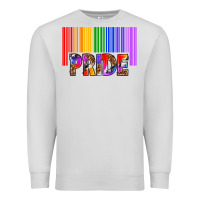 Dove Grey barcode pride Premium Sweatshirt - texasbilliewilder