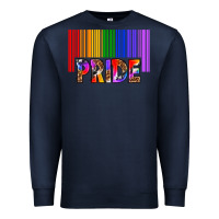 Navy barcode pride Premium Sweatshirt - texasbilliewilder