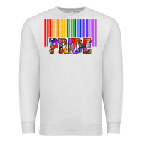 Oatmeal Heather barcode pride Premium Sweatshirt - texasbilliewilder