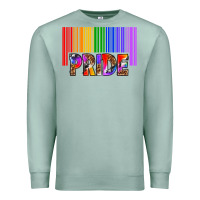 Seafoam barcode pride Premium Sweatshirt - texasbilliewilder