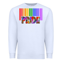 White barcode pride Premium Sweatshirt - texasbilliewilder
