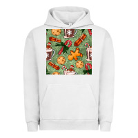 Pigment Lunar Rock christmas hot chocolate and cookies seamless pattern Urban Hoodie - BundleAndBundleShop