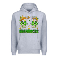 Heather Grey shake your shamrocks Premium Hoodie - Artiststas