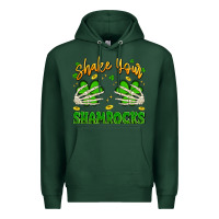 Sports Green shake your shamrocks Premium Hoodie - Artiststas