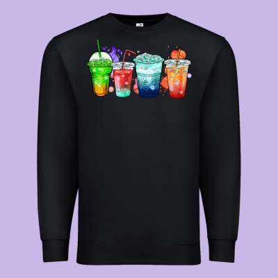 Premium Sweatshirt tea junkie coffee cups