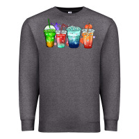 Charcoal Heather tea junkie coffee cups Premium Sweatshirt - Zillion Design Studio