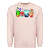 Pale Pink tea junkie coffee cups Premium Sweatshirt - Zillion Design Studio
