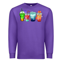 Purple tea junkie coffee cups Premium Sweatshirt - Zillion Design Studio