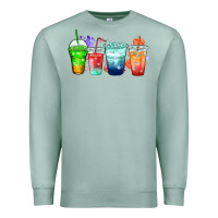 Seafoam tea junkie coffee cups Premium Sweatshirt - Zillion Design Studio