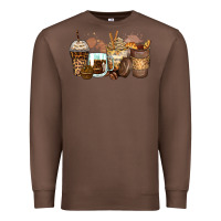 Chestnut leopard coffee cups Premium Sweatshirt - Zillion Design Studio
