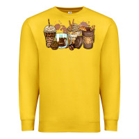 Lemon leopard coffee cups Premium Sweatshirt - Zillion Design Studio