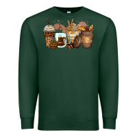Sports Green leopard coffee cups Premium Sweatshirt - Zillion Design Studio