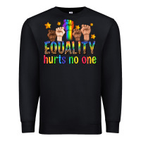 Black equality hurts no one with fists Premium Sweatshirt - texasbilliewilder
