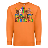 Carrot equality hurts no one with fists Premium Sweatshirt - texasbilliewilder