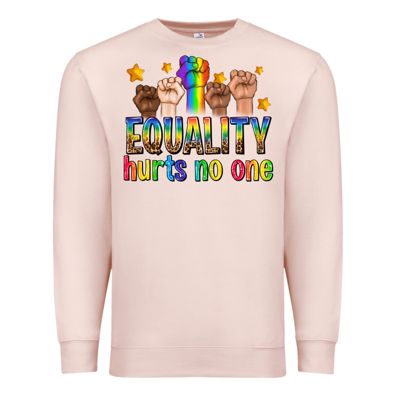 Equality Hurts No One With Fists Premium Sweatshirt by texasbilliewilder | Teevron