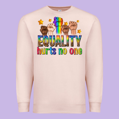 Premium Sweatshirt equality hurts no one with fists