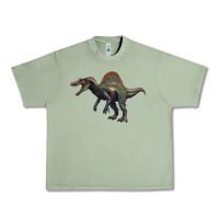 Oil Green spinosaurus Urban Heavy Tee - Artiststas