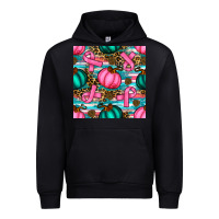 Black breast cancer awareness with pumpkins seamless pattern Urban Hoodie - BundleAndBundleShop