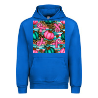 Cobalt breast cancer awareness with pumpkins seamless pattern Urban Hoodie - BundleAndBundleShop
