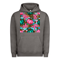 Pigment Tornado breast cancer awareness with pumpkins seamless pattern Urban Hoodie - BundleAndBundleShop