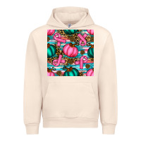 Sandshell breast cancer awareness with pumpkins seamless pattern Urban Hoodie - BundleAndBundleShop