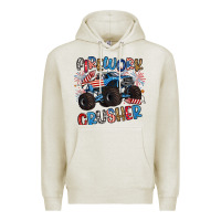 Oatmeal Heather firework crusher Premium Hoodie - Artiststas