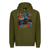 Army Green firework crusher Premium Hoodie - Artiststas