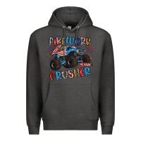 Charcoal Heather firework crusher Premium Hoodie - Artiststas