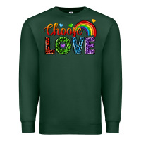 Sports Green choose love Premium Sweatshirt - texasbilliewilder