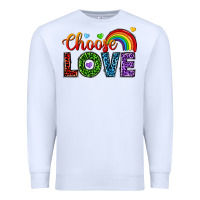 White choose love Premium Sweatshirt - texasbilliewilder