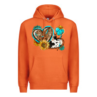 Carrot western leopard pride  hearts Premium Hoodie - AdoDesignShop