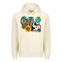 Tofu western leopard pride  hearts Premium Hoodie - AdoDesignShop