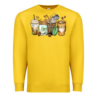 Lemon latte coffee cups Premium Sweatshirt - Zillion Design Studio