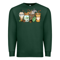 Sports Green latte coffee cups Premium Sweatshirt - Zillion Design Studio