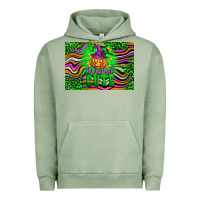 Pigment Oil Green Wicked cute kids Urban Hoodie - Artiststas