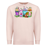 Pale Pink easter coffee cups Premium Sweatshirt - Zillion Design Studio