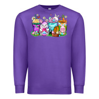 Purple easter coffee cups Premium Sweatshirt - Zillion Design Studio