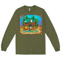 Army Green camping life tumbler Long Sleeve Tee - BarkalooDesign