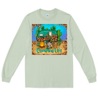 Matcha camping life tumbler Long Sleeve Tee - BarkalooDesign