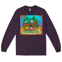 Plum camping life tumbler Long Sleeve Tee - BarkalooDesign