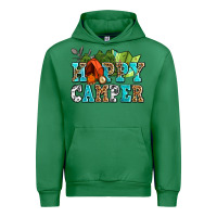 Emerald happy camper with trees and map Urban Hoodie - AdoDesignShop