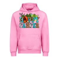 Fuchsia Pink happy camper with trees and map Urban Hoodie - AdoDesignShop
