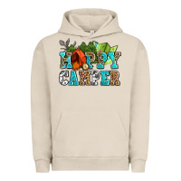 Pigment French Oak happy camper with trees and map Urban Hoodie - AdoDesignShop