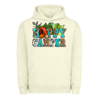 Pigment Pistachio happy camper with trees and map Urban Hoodie - AdoDesignShop