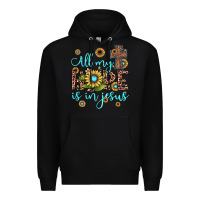 Black all my hope is in jesus Premium Hoodie - JahusDesignShop