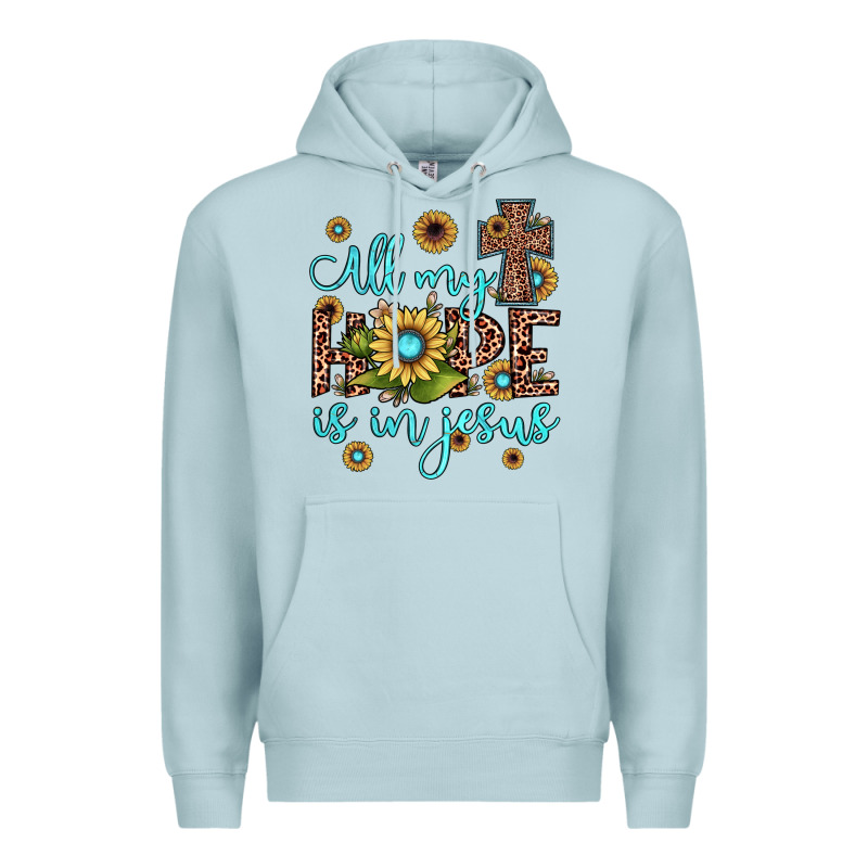 All My Hope Is In Jesus Premium Hoodie by JahusDesignShop | Teevron
