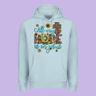 All My Hope Is In Jesus Premium Hoodie Designed By Jahusdesignshop